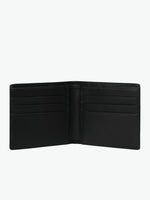 Smythson Panama Cross-Grain Leather Card Slot Wallet Black | B