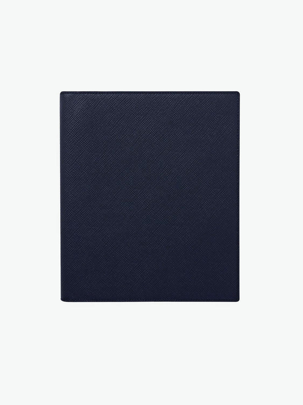 Smythson Panama Cross-Grain Leather A5 Writing Folder Navy | A