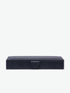 Smythson Panama Cufflink Box in Navy