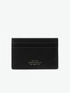 Smythson Flat Card Holder in Panama Black