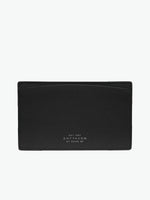 Smythson Panama Cross-Grain Leather Pocket Memo Black | A