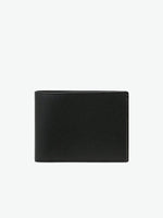 Smythson Panama Cross-Grain Leather Slim Wallet Black | A