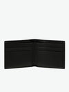 Smythson Panama Cross-Grain Leather Slim Wallet Black | B