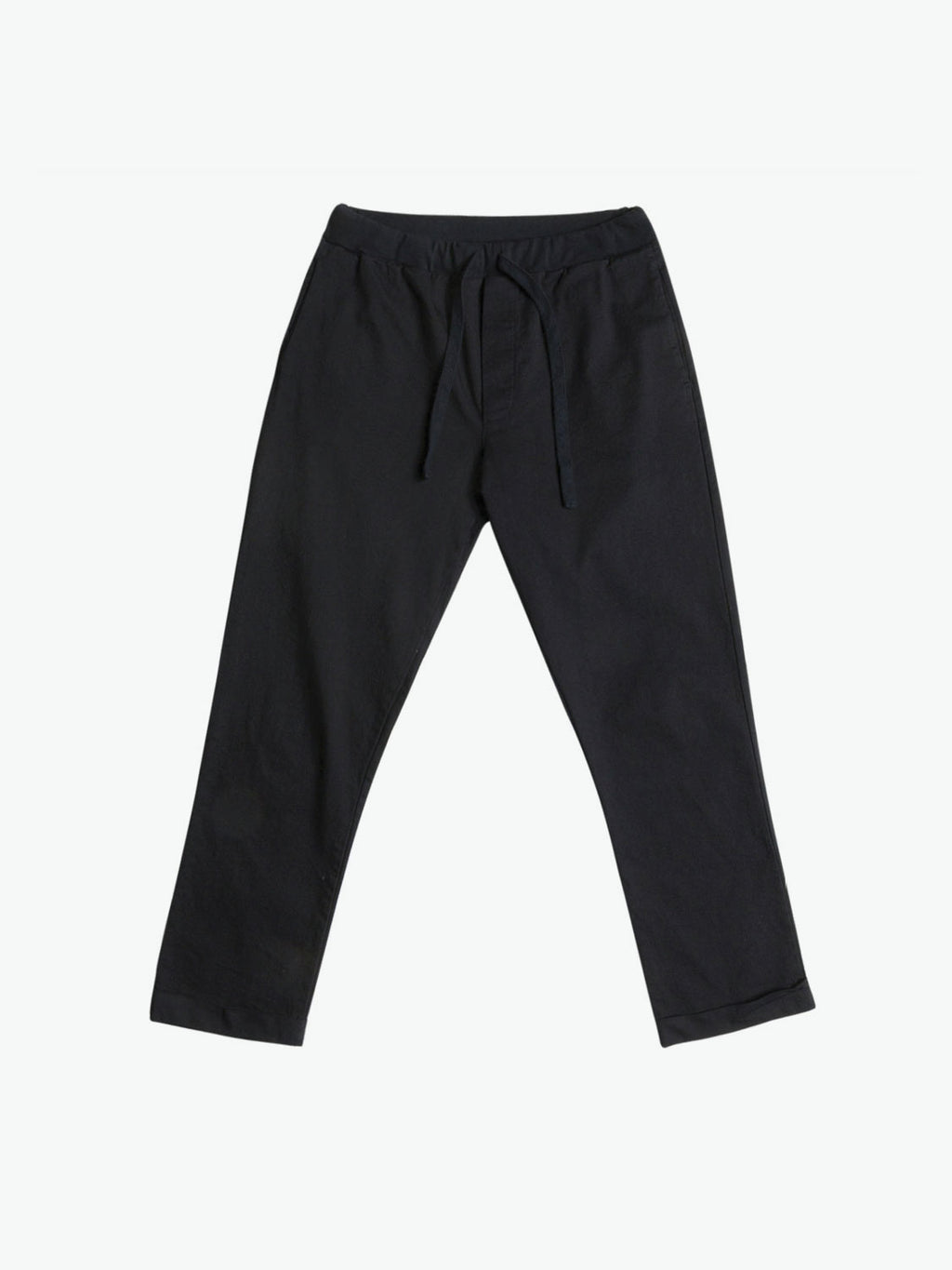 Stretch-Cotton Slim-Fit Drawstring Trousers Navy Blue