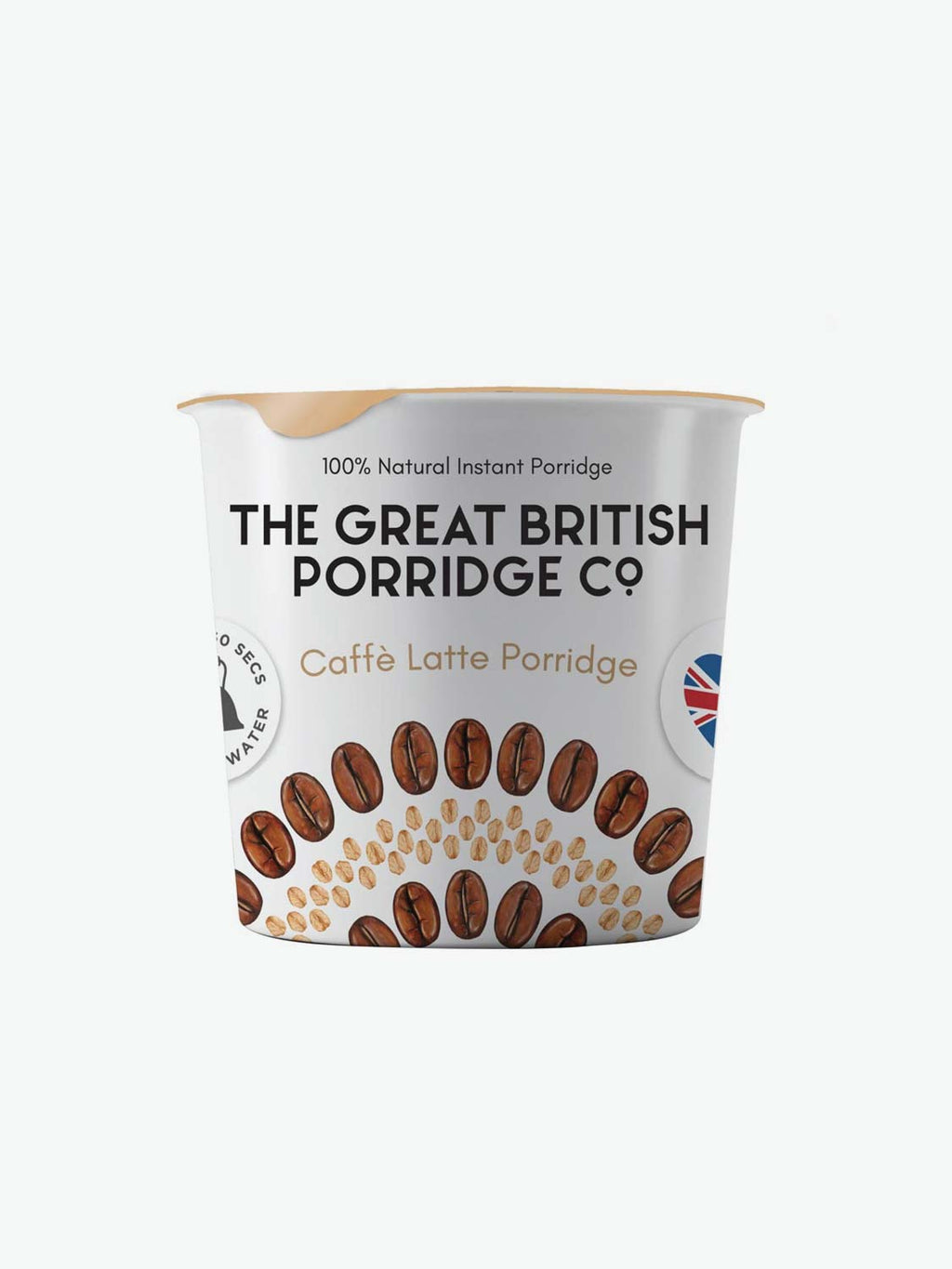 The Great British Porridge Co. Instant Porridge Single Pot Caffe Latte | A