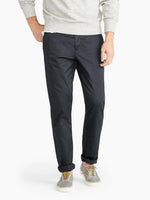 Regular Fit Cotton Blend Garment Washed Chino Pants Meteorite Grey | B