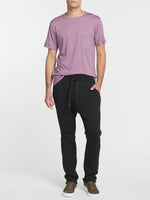 Tapered Loose-Fit Organic Cotton Sweatpants Meteorite Grey | E