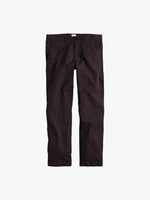 Regular Fit Cotton Blend Garment Washed Chino Pants Eggplant | A