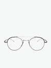 Thom Browne Black Iron And Silver Oval Optical Glasses | A