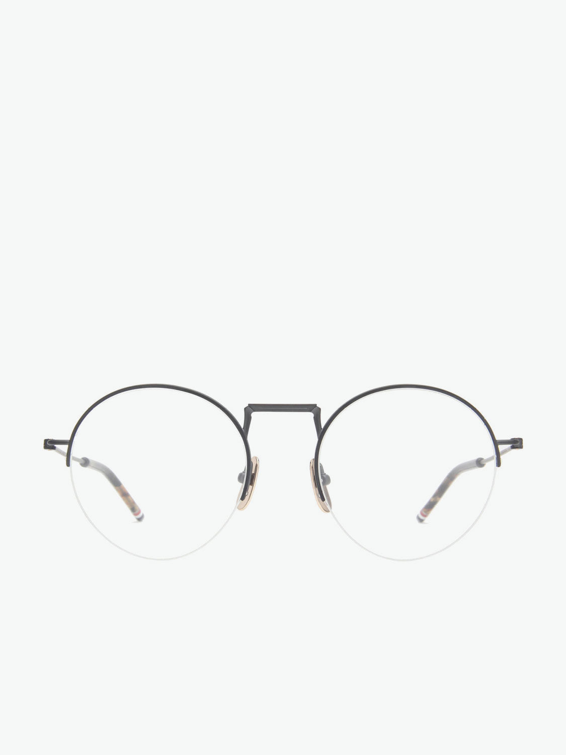 Thom Browne TBX118 Black Iron Round Shape Optical Glasses