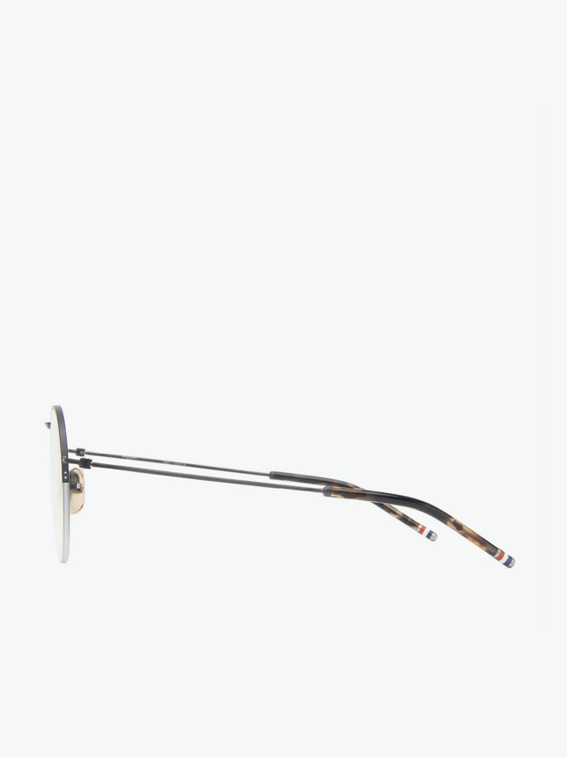 Thom Browne Black Iron Hingless Round Shape Optical Glasses | C