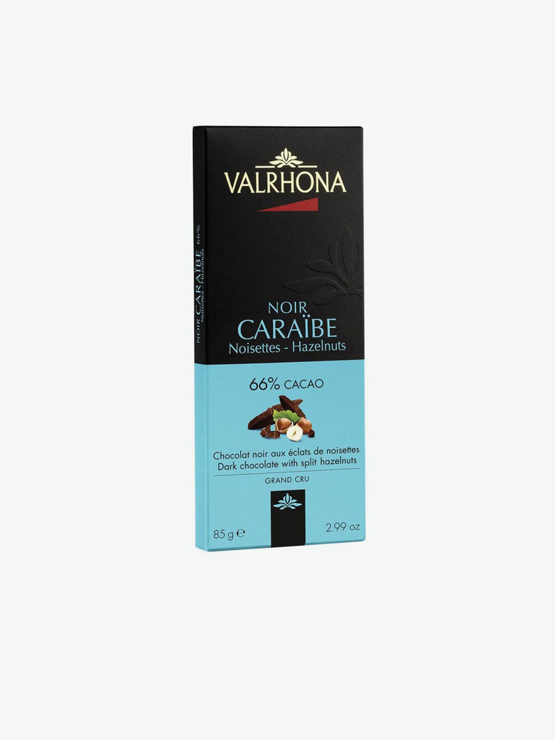 Valrhona Caraibe Dark Chocolate with Split Hazelnuts | C