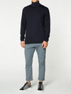Wool Rollneck Sweater Navy Blue | E