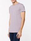 Crew Neck Modal-Blend Pocket T-shirt Light Lavender