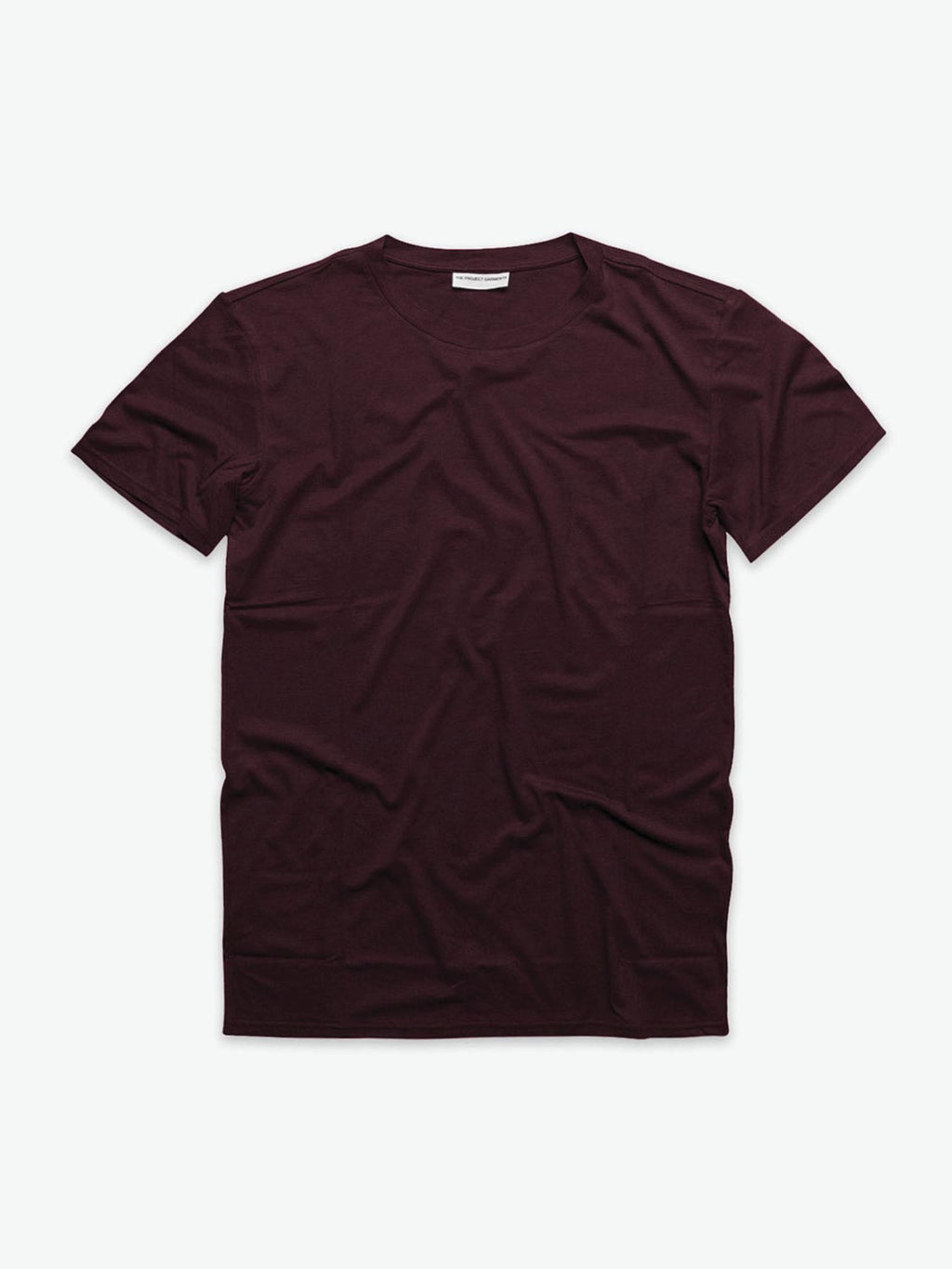 Crew Neck Supima Cotton T-shirt Burgundy | A