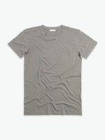 The Project Garments Crew Neck Modal-Blend Pocket T-shirt Greise