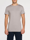 Crew Neck Modal-Blend Pocket T-shirt Greise