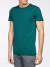Crew Neck Modal-Blend Pocket T-shirt Myrtle Green | C