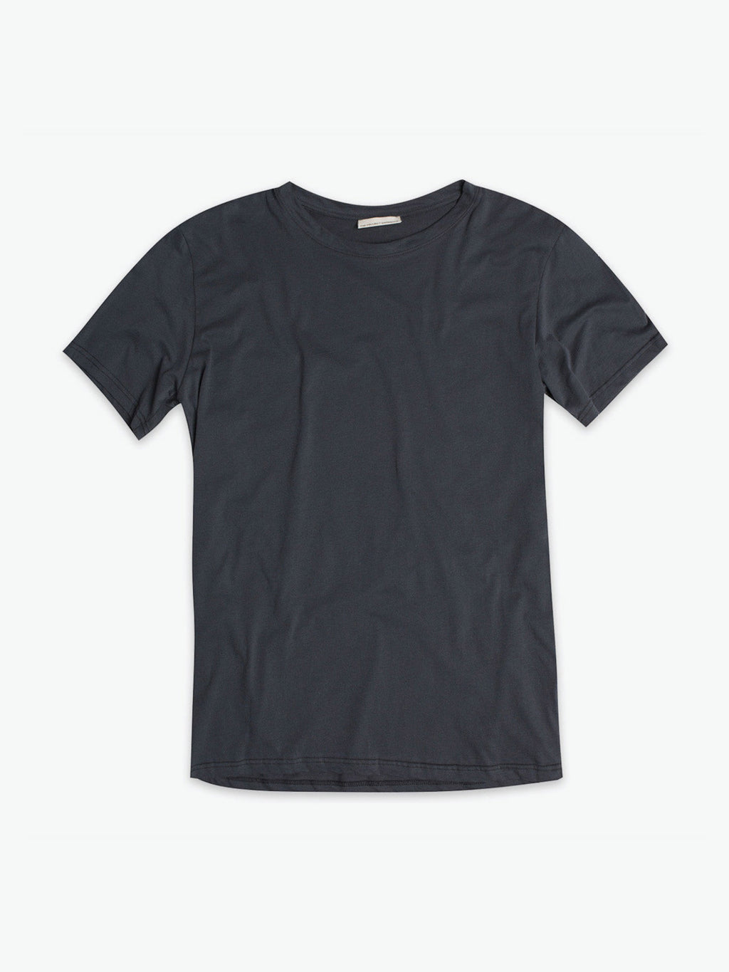 Crew Neck Organic Cotton T-shirt Charcoal Grey | A