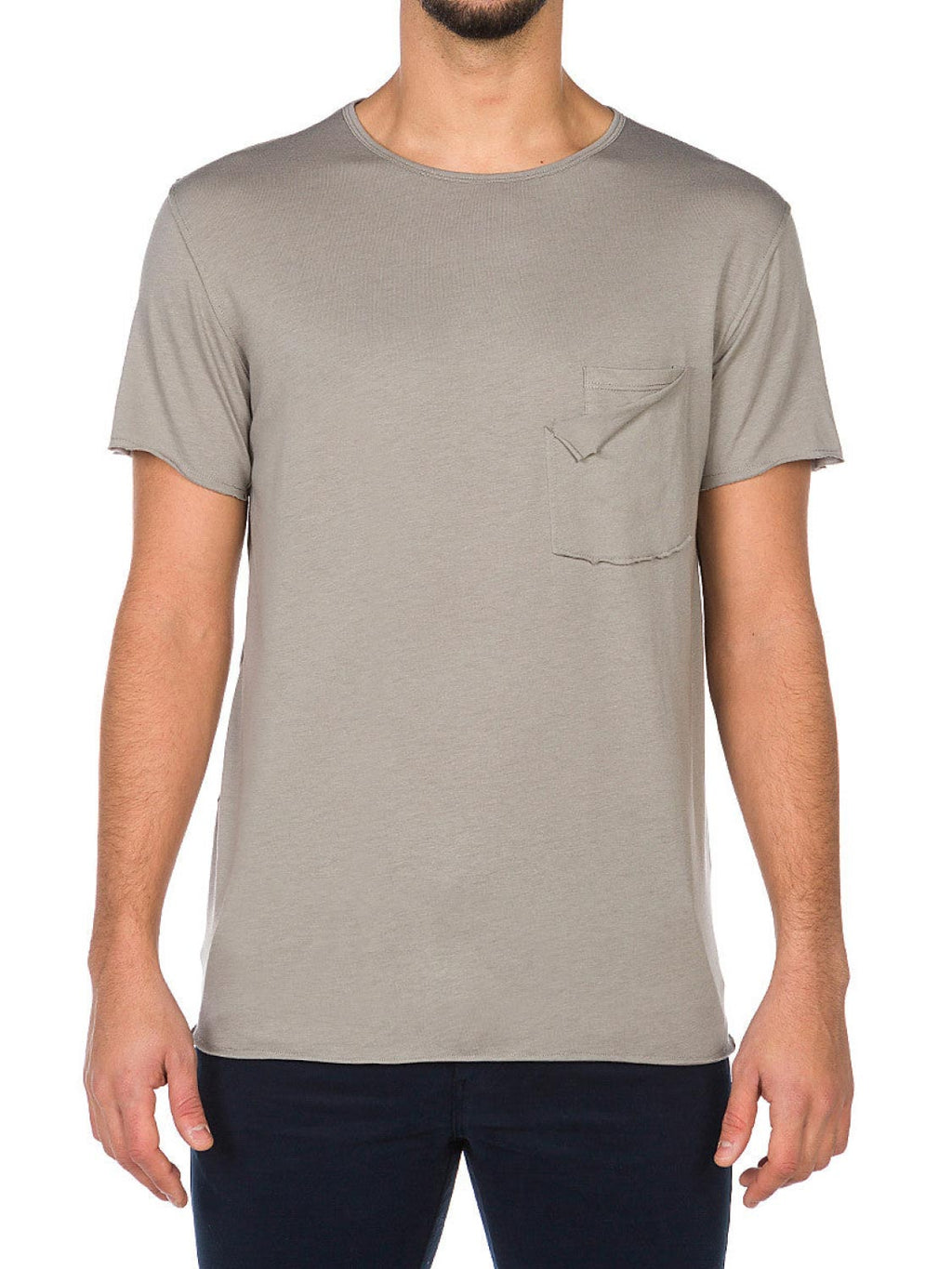 Envelope Crew Neck T-Shirt Grey | B