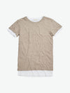 The Project Garments Double Crew Neck Wool Blend T-Shirt Beige