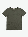 The Project Garments Henley Organic Cotton T-Shirt Khaki