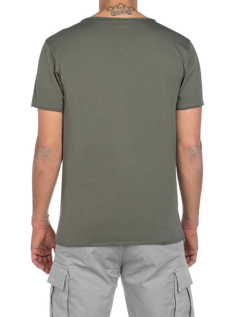 Henley Organic Cotton T-Shirt Khaki