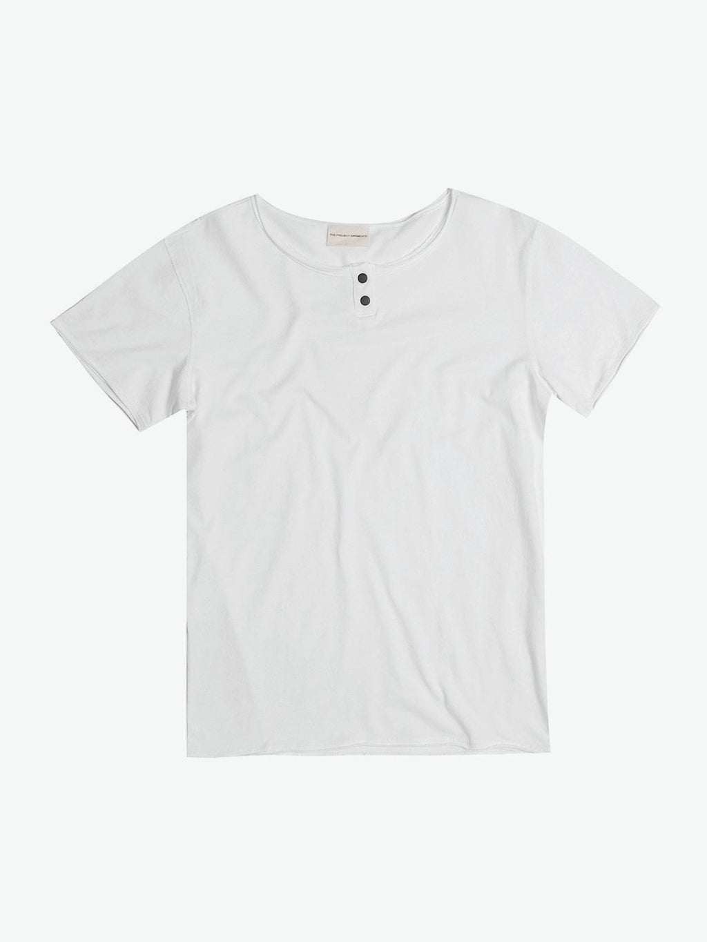 The Project Garments Henley Organic Cotton T-Shirt White