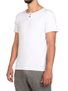 Henley Organic Cotton T-Shirt White | C