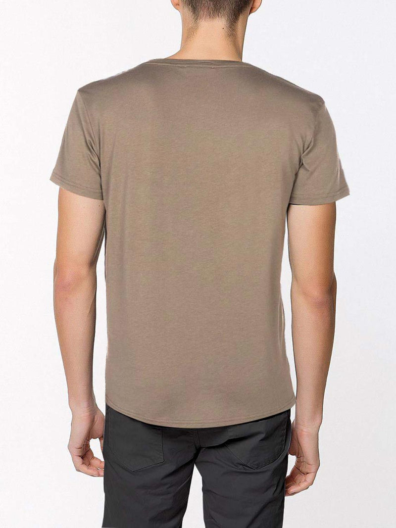 Modal Blend V-neck T-shirt Beige | D
