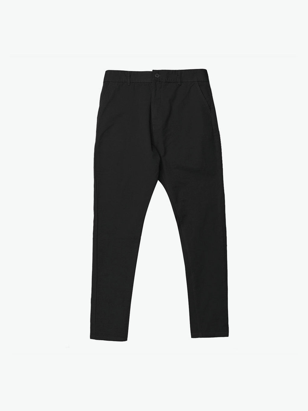 The Project Garments Tapered Cotton Blend Chino Pants Black
