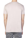 Modal Blend V-neck Pocket T-shirt Powder | D